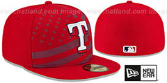 Rangers 2015 JULY 4TH STARS N STRIPES Hat by New Era - 2nd View