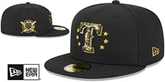 Rangers 2024 ARMED FORCES STARS N STRIPES Hat by New Era - 2nd View