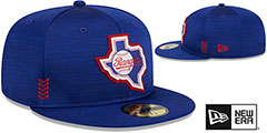 Rangers 2024 ONFIELD CLUBHOUSE Heather Royal Fitted Hat by New Era - 2nd View