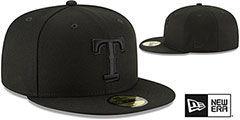 Rangers BLACKOUT Fitted Hat by New Era - 2nd View