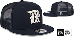 Rangers CITY CONNECT TRUCKER SNAPBACK Navy Hat by New Era - 2nd View