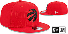 Raptors 2023 NBA DRAFT SNAPBACK Red Hat by New Era - 2nd View