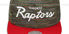 Raptors KNIT-WEAVE SNAPBACK Multi-Red Hat by Mitchell and Ness - 2nd View