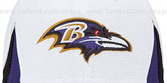 Ravens 2013 NFL TRAINING FLEX White Hat by New Era - 2nd View