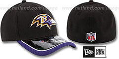 Ravens 2014 NFL STADIUM FLEX Black Hat by New Era - 2nd View