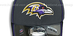 Ravens 2014 NFL STADIUM FLEX Grey Hat by New Era - 2nd View