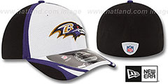 Ravens 2014 NFL TRAINING FLEX White Hat by New Era - 2nd View