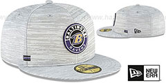 Ravens 2020 ONFIELD STADIUM Heather Grey Fitted Hat by New Era - 2nd View