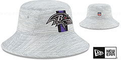 Ravens 2021 NFL TRAINING BUCKET Hat by New Era - 2nd View