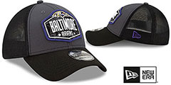 Ravens 2021 NFL TRUCKER DRAFT FLEX  Hat by New Era - 2nd View