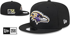 Ravens 2024 NFL DRAFT SNAPBACK Black Hat by New Era - 2nd View