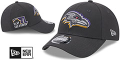 Ravens 2024 NFL DRAFT STRETCH-SNAP Grey Hat by New Era - 2nd View