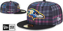 Ravens 2024 ONFIELD CRUCIAL CATCH Fitted Hat by New Era - 2nd View