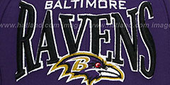 Ravens COIN TOSS FLEX Purple-Black Hat by New Era - 2nd View