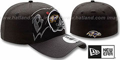 Ravens NFL BLACK-CLASSIC FLEX Hat by New Era - 2nd View