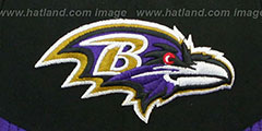 Ravens NFL JERSEY-BASIC Black-Purple Fitted Hat by New Era - 2nd View