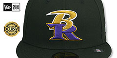 Ravens NFL LIGATURE Black Fitted Hat by New Era - 2nd View