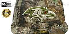 Ravens NFL TEAM-BASIC Realtree Camo Fitted Hat by New Era - 2nd View