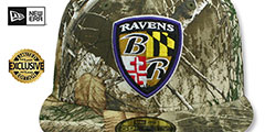 Ravens NFL TEAM-BASIC Realtree Camo Fitted Hat by New Era - 2nd View