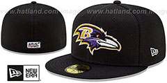 Ravens ONFIELD SIDELINE ROAD Black Fitted Hat by New Era - 2nd View