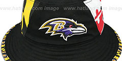 Ravens PANEL MARYLAND FLAG BUCKET Hat by New Era - 2nd View