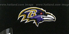 Ravens TEAM-TONE TASSLE Black Knit Beanie Hat by New Era - 2nd View