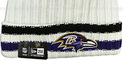 Ravens YESTER-YEAR Knit Beanie Hat by New Era - 2nd View