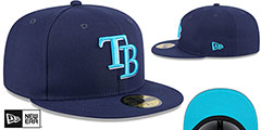 Rays 2024 FATHERS DAY Fitted Hat by New Era - 2nd View