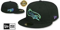 Rays ALTERNATE CITY CONNECT Black Fitted Hat by New Era - 2nd View