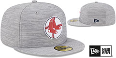 Red Sox 2023 CLUBHOUSE Heather Grey Fitted Hat by New Era - 2nd View