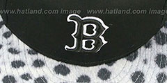 Red Sox DALMATION ANIMALISTIC-FUR VIZA STRAPBACK Hat by New Era - 2nd View