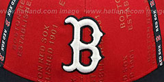 Red Sox GELLIN Red-Navy Fitted Hat by New Era - 2nd View