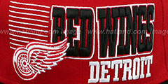 Red Wings 2T BORDERLINE SNAPBACK Red-Black Hat by New Era - 2nd View