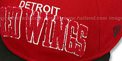 Red Wings CHENILLE-ARCH SNAPBACK Red-Black Hat by New Era - 2nd View