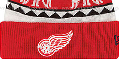 Red Wings THE-MOOSER Knit Beanie Hat by New Era - 2nd View