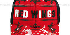 Red Wings UGLY SWEATER FLEX Black-Red Hat by Zephyr - 2nd View