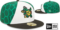 RedBirds THEME NIGHT White-Green-Black Fitted Hat by New Era - 2nd View