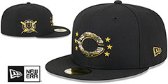 Reds 2024 ARMED FORCES STARS N STRIPES Hat by New Era - 2nd View