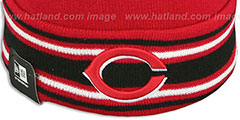 Reds AC-ONFIELD Red Knit Beanie Hat by New Era - 2nd View