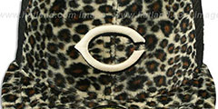 Reds CHEETAH ANIMAL-FUR MESH-BACK Fitted Hat by New Era - 2nd View