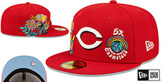 Reds GROOVY Red Fitted Hat by New Era - 2nd View