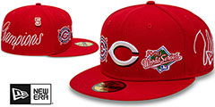 Reds HISTORIC CHAMPIONS Red Fitted Hat by New Era - 2nd View