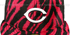 Reds ZEBRA ANIMAL-FUR MESH-BACK Fitted Hat by New Era - 2nd View