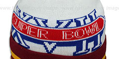 Redskins SUPER BOWL XVII White Knit Beanie Hat by New Era - 2nd View