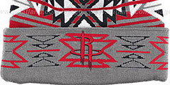 Rockets GEOTECH Knit Beanie by Mitchell and Ness - 2nd View