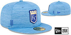 Royals 2024 COOPERSTOWN CLUBHOUSE Heather Sky Fitted Hat by New Era - 2nd View