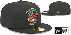 RubberDucks THEME NIGHT Black Fitted Hat by New Era - 2nd View