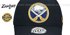 Sabres SHOOTOUT Navy Fitted Hat by Zephyr - 2nd View