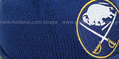 Sabres XL-LOGO BEANIE Navy by Mitchell and Ness - 2nd View