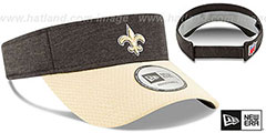 Saints 18 NFL STADIUM Black-Gold Visor by New Era - 2nd View